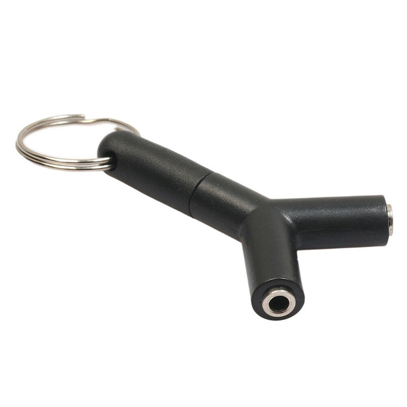 2Pcs 3.5mm Male to 2Female Stereo Audio Headphone Earphone Splitter Adapter