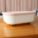 4pcs Long Fixed Casters One-Way Wheel Plastic Trash Can Undirectional Wheel