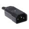 3 Pin IEC 320 C14 Male Plug Rewirable Power Connector Socket AC Panel Soc JR