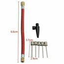 7 Pcs Pump Adaptor Set Kit Needle Valve Connector Foot Bicycle Ball Airbed H0Y3