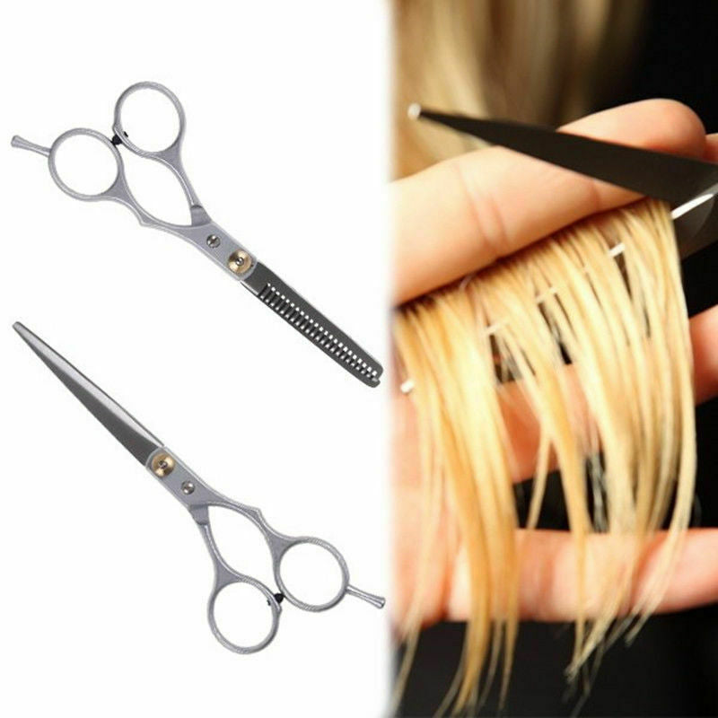 2pcs 6" Professional Hair Cutting & Thinning Scissors Hairdressing Kit Useful