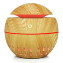 130mL USB Essential Oil Diffuser Ultrasonic Humidifier (Light Brown 003A)