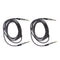 Set of 2 Universal 3.5mm Stereo Jack Audio Speaker Cable w/ Control Volume Line