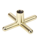 Deluxe Brass Coated Metal X CROSS Bridge Head For Snooker Pool Table Cue Stick