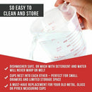 3pc Plastic Measuring Jug Set Large 4 Cup, 2 Cup and 1 Cup Capacity BPA Fre