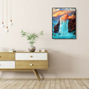 5D DIY Full Drill Diamond Painting Waterfall Embroidery Mosaic Wall Arts