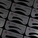 24 Styles Eyebrow Shaping Stencils Grooming Kit Shaper Template Makeup Tool 3c