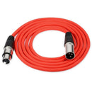 6 Pieces 6.5 Feet / 2m Cable for Microphone XLR Male to XLR Female Skin Rub
