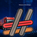 3 in 1 Neon LED RV Trailer Truck Flowing Turn Signal Brake Rear Tail Light Lamp