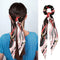 Retro Print Ribbon Hair Rope Women Ponytail Elastic Rubber Band (Style 3)