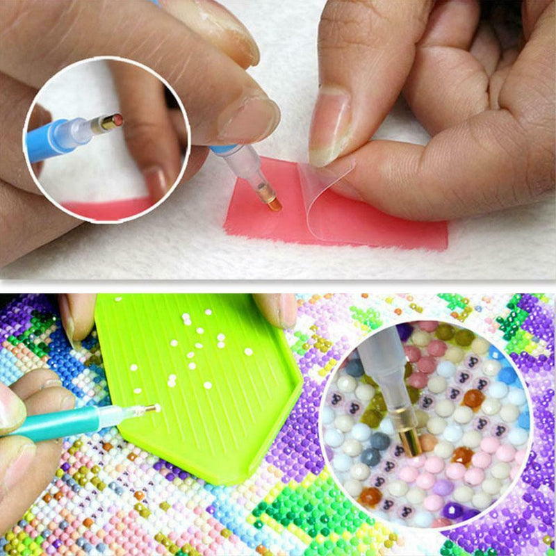 House 5D DIY Round Rhinestone Embroidery Kits Needlework Set Cross Stitch