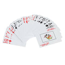 1* Poker Red 100% PLASTIC Texas Poker Size Playing Cards New