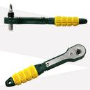 1pcs 1/4 Yellow-Green Ratchet Wrench Screwdriver Rod Quick Socket Wrench Tool