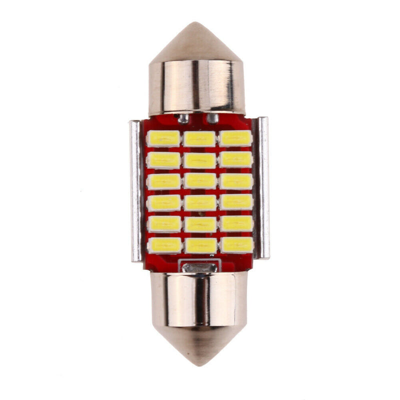 31mm 18SMD Double Pointed High Light Car 3014 LED Decoding Reading Light A