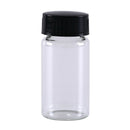 1pcs 20ml small lab glass vials bottles clear containers with black screw capSEA