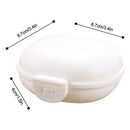 Box Soap Holder, Soap Case for Home Outdoor Hiking Camping Gym--white