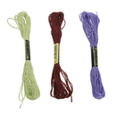 100 skeins coloured embroidery thread cotton cross needle craft sewing flos