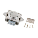 Push Button Catch Lock Latch Knob RV Motorhome Home Cupboard Drawer Chrome