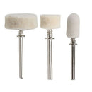 100Pcs Wool Felt Polishing Pad Polishing Wheel Point Mandrel Kit for Rotary V8Y7