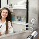 Wall Mounted Hair Dryer Storage Organizer Rack Holder Bathroom Drier Hanger