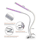 100PCS LED Plant Growth Lamp 30W USB Double-Headed Plant Lamp Full Spectrum