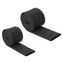 2 Pieces Non Slip Fishing Rod Handle Wrap Easy to Use Black 20mm 25mm