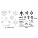 Snowflake Series Cutting Die Transparent Seal Stencils (ST0351A1+H5890) A
