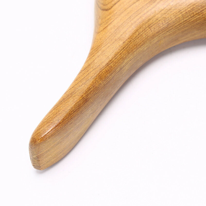 triangle body wood neck shiatsu reflexology wooden spa therapy massager blood SE