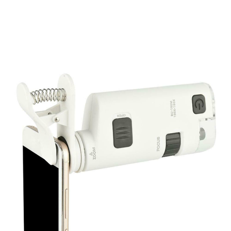 Universal Mobile Phone Microscope 100X-150X Zoom Magnifier Clip Macro Lens