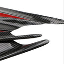 4PCS Carbon Fiber Car Bumper Fin Canard Splitter Diffuser Valance Spoiler L