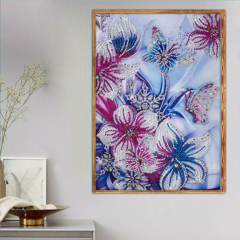 5D DIY Special Shaped Diamond Painting Flowers Cross Stitch Embroidery Kits