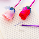 5 Pcs/Set Color random Flowers Rose Ball Pen Gift Rose Decoration Ballpoint PenL