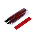 Universal Car Interior ABS Plastic Plating Handbrake Cover(Wood Texture)