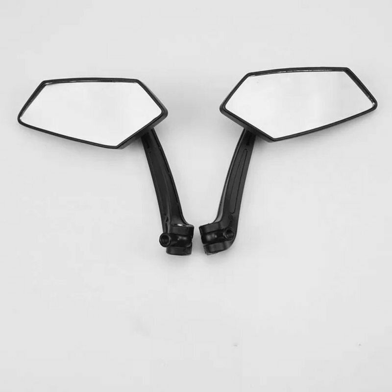 1* ABS Universal Scooter Side Rearview Mirrors Pair Moped ATV Motorcycle Backup