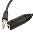 5X(2.5 mm Female to 3.5 mm Male 3 Rings Jack Stereo Adapter On/Off Enabled C8Z9)