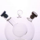 2 Outlets Glass Olive Oil Dispenser Jar Vinegar Bottle Kitchen Sauce Cruet C