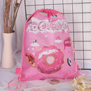 Donut Pattern Drawstring Bag Travel Storage Bag Backpacks Kids Birthday Gif%!