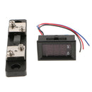 LED Panel Meter DC4-33V Dual Digital Voltmeter Ammeter 50A + Shunt