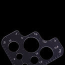 Diy handmade leather tool R ruler round corners full size acrylic template JR