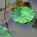 20x Plastic Lotus Leaves Water Plants   Tank Pool Micro Landscape Decor