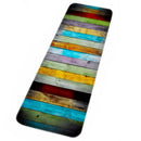 Long paragraph colorful wood prints Water Absorbent Bath Mats For Bathroom  W6L4