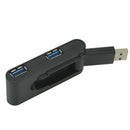 High Speed USB 3.0 4 Ports External Hub Splitter Adapter for PC Laptop Desktop