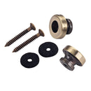 Set Of 6 Pcs Guitar End Pin Strap Buttons Locks Mounting Screws For Musical