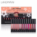 Langmanni L9704A 1 Set Of 12 Red Plastic Makeup Non-Stick Cup Matte Matte L