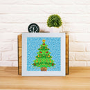 DIY Full Drill Diamond Painting Christmas Tree Embroidery Set with Frame