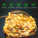 20m 200 LED Fairy Lights Christmas Copper Wire USB Lamp String (Warm Light) A