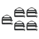 5pcs Plastic Webbing Buckle Curve Tri-Glide Slider Adjustable Buckle Camping