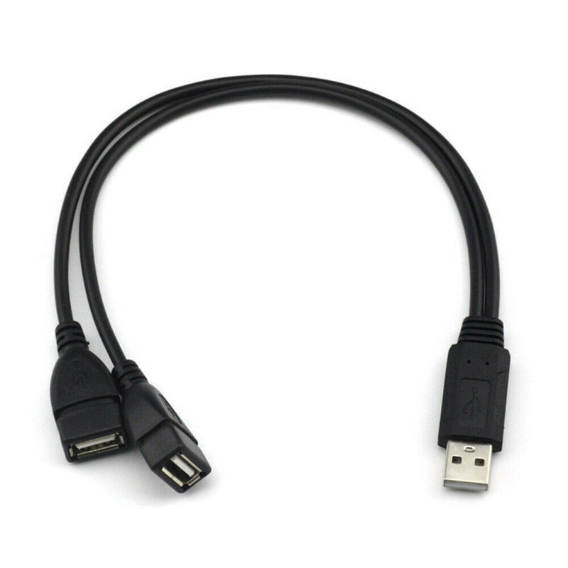 1-to-2 USB 2.0 Y Splitter Cable USB 2.0 Type A Male to 2 USB A Female Converter