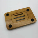 Natural Bamboo Wood Bathroom Shower Soap Tray Dish Storage Holders Plate T AHO