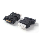 15Pin Sata Serial ATA Male to Molex IDE 4 Pin Female M-F Hard Drive AdapterS Ew